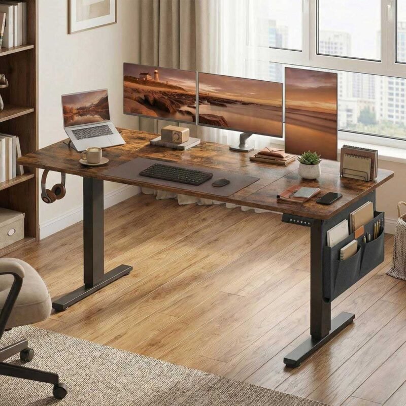 Bureau électrique assis debout réglable